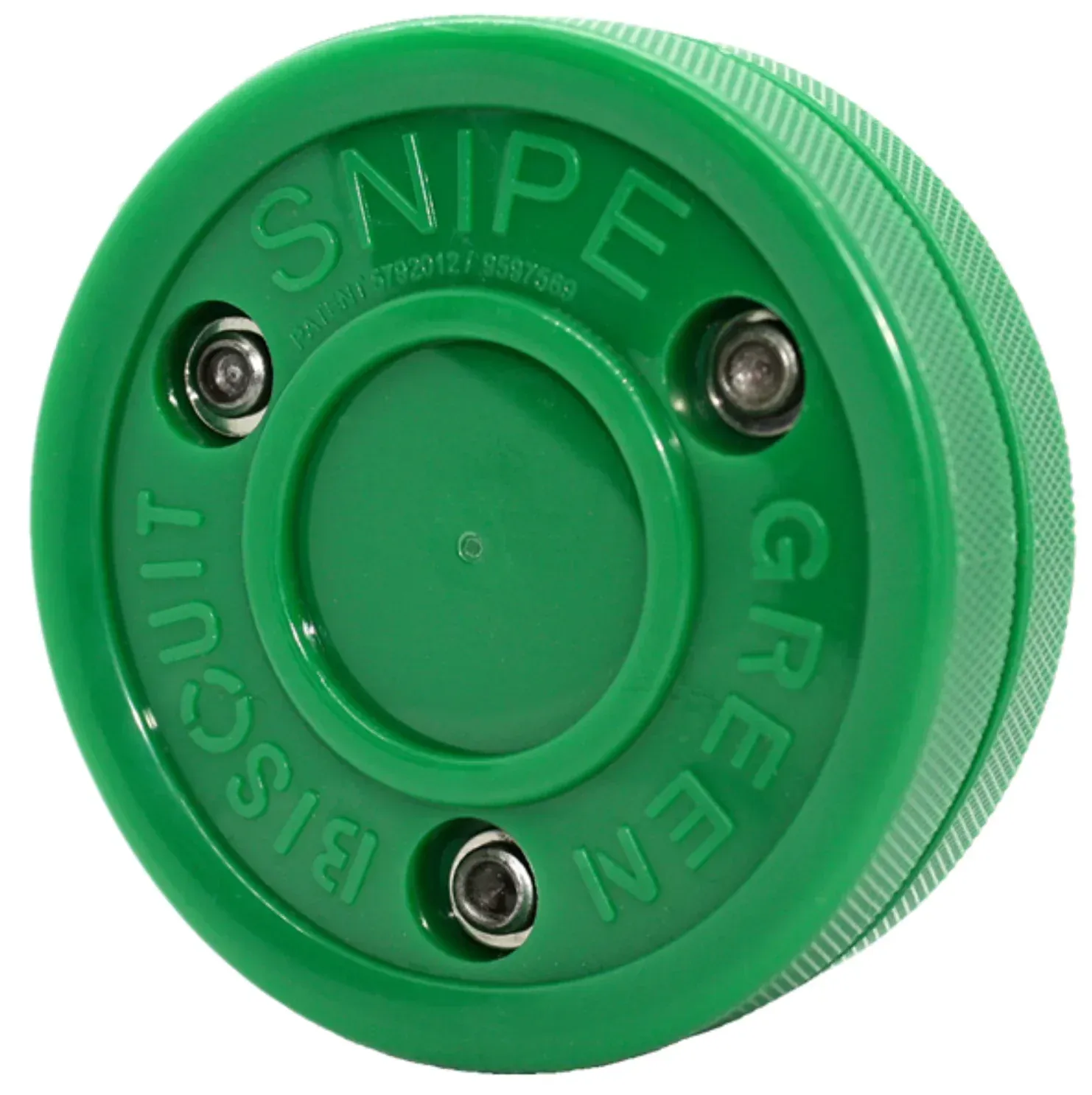 Green Biscuit Snipe Hockey Puck - Image 3